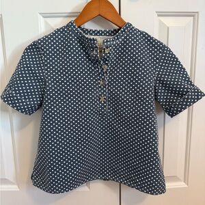 Utility Canvas Made in USA Polka Dot Top size XS